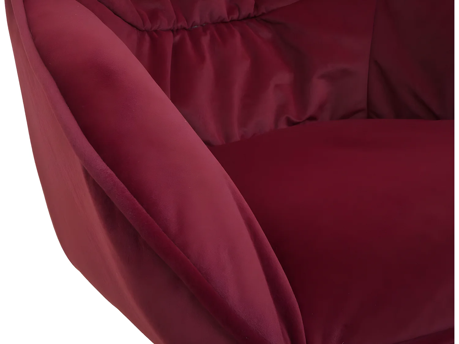 Set 6x sedie poltrone girevoli con braccioli elegante imbottita MCW-K28 tessuto bordeaux