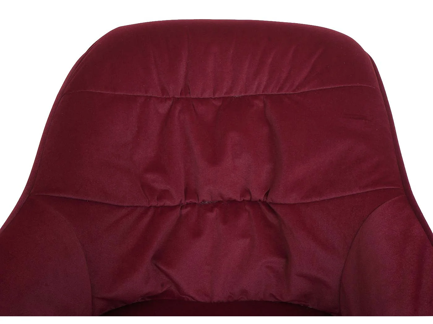 Set 6x sedie poltrone girevoli con braccioli elegante imbottita MCW-K28 tessuto bordeaux