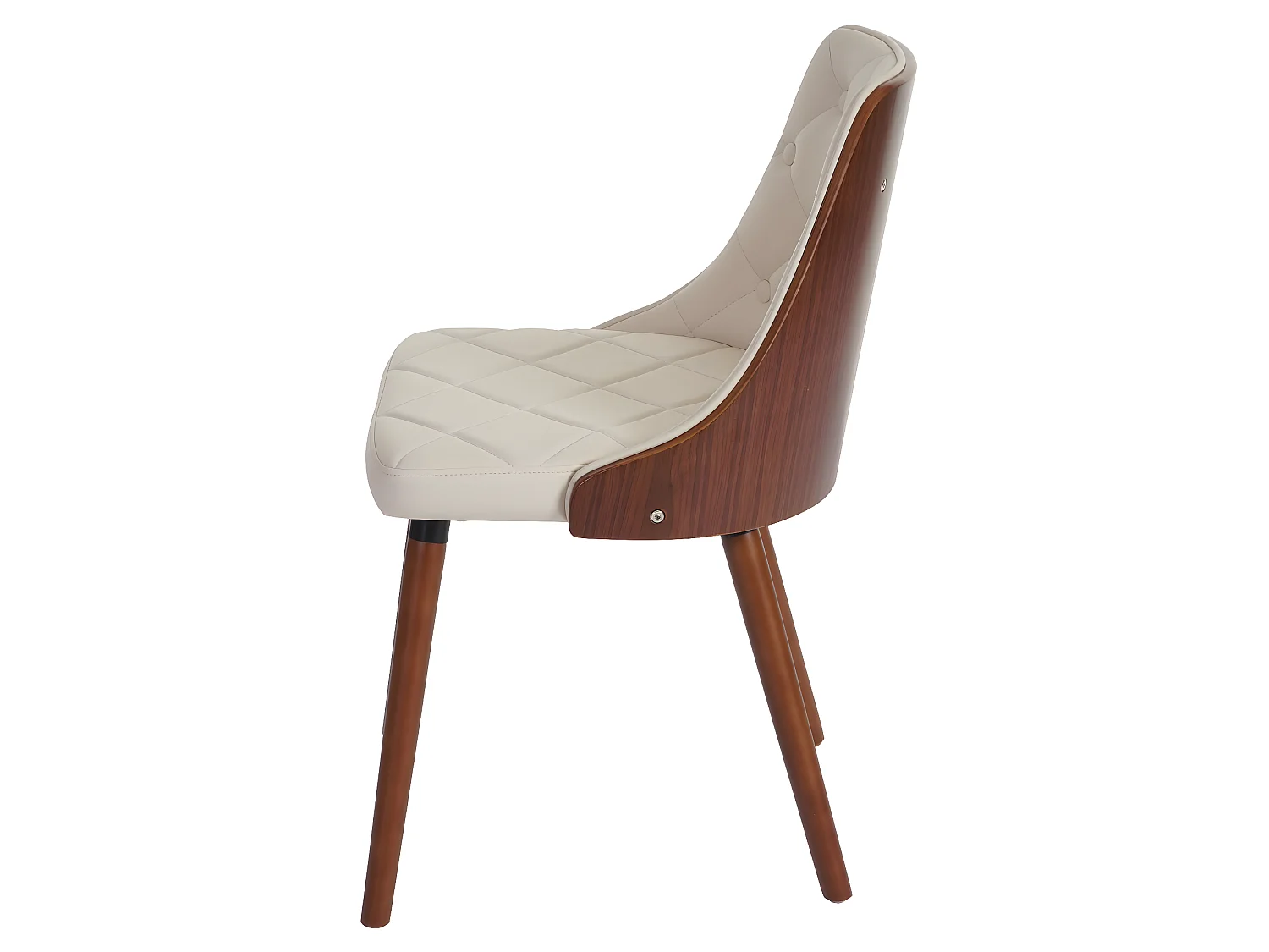 Esszimmerstuhl MCW-A75, Kunstleder creme