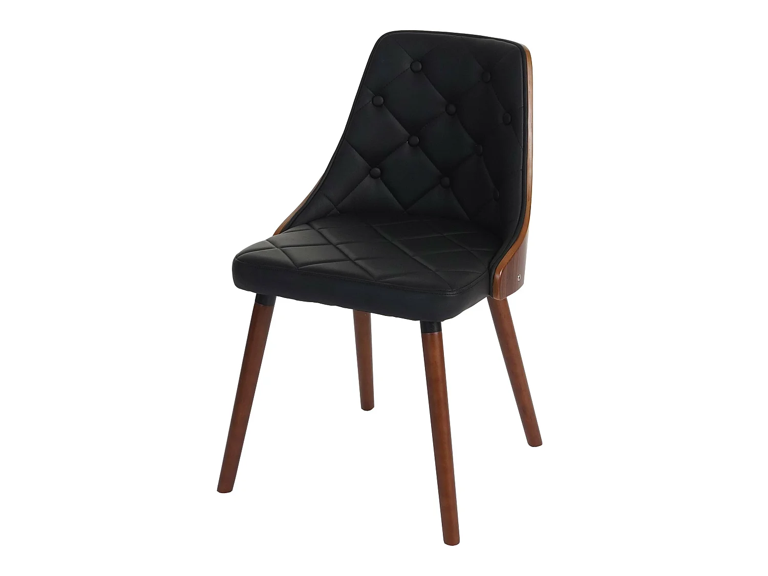 Eetkamerstoel MCW-A75,  kunstleer zwart