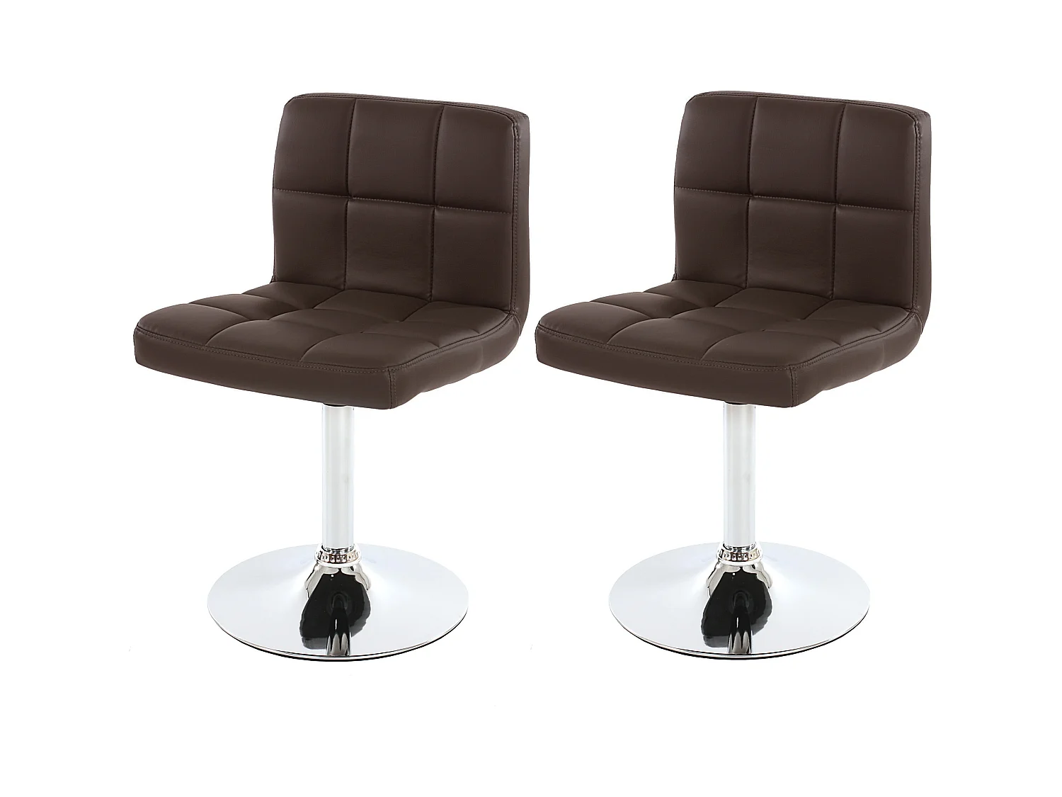 Chaise de salle à manger Cadiz (lot de 2), marron