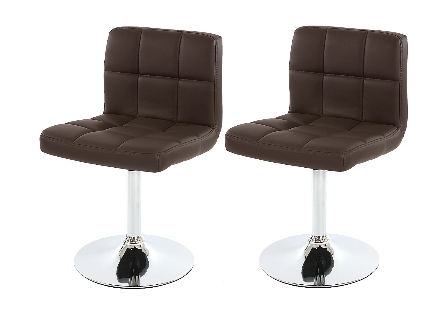 Chaise de salle à manger Cadiz (lot de 2), marron