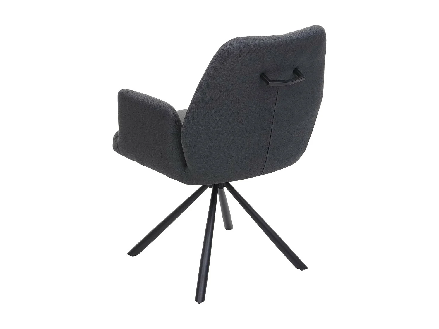 Chaise de salle à manger MCW-H71 pivotante,  gris foncé