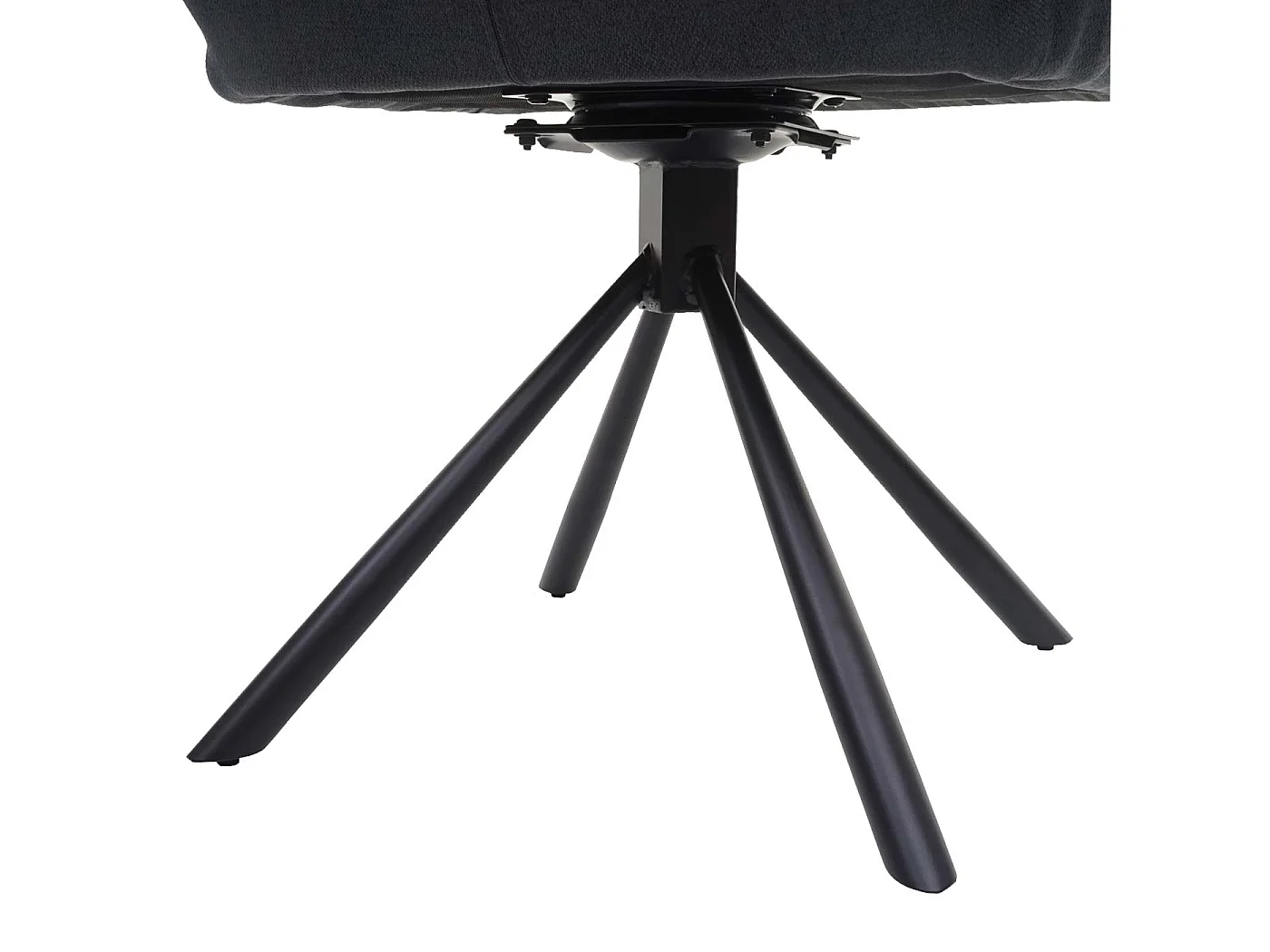 Chaise de salle à manger MCW-H71 pivotante,  gris foncé