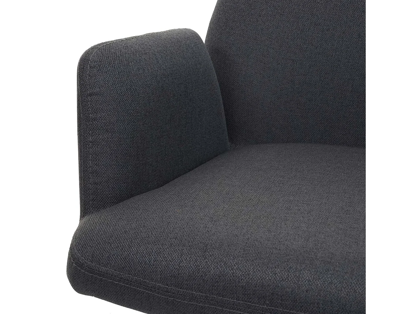 Chaise de salle à manger MCW-H71 pivotante,  gris foncé