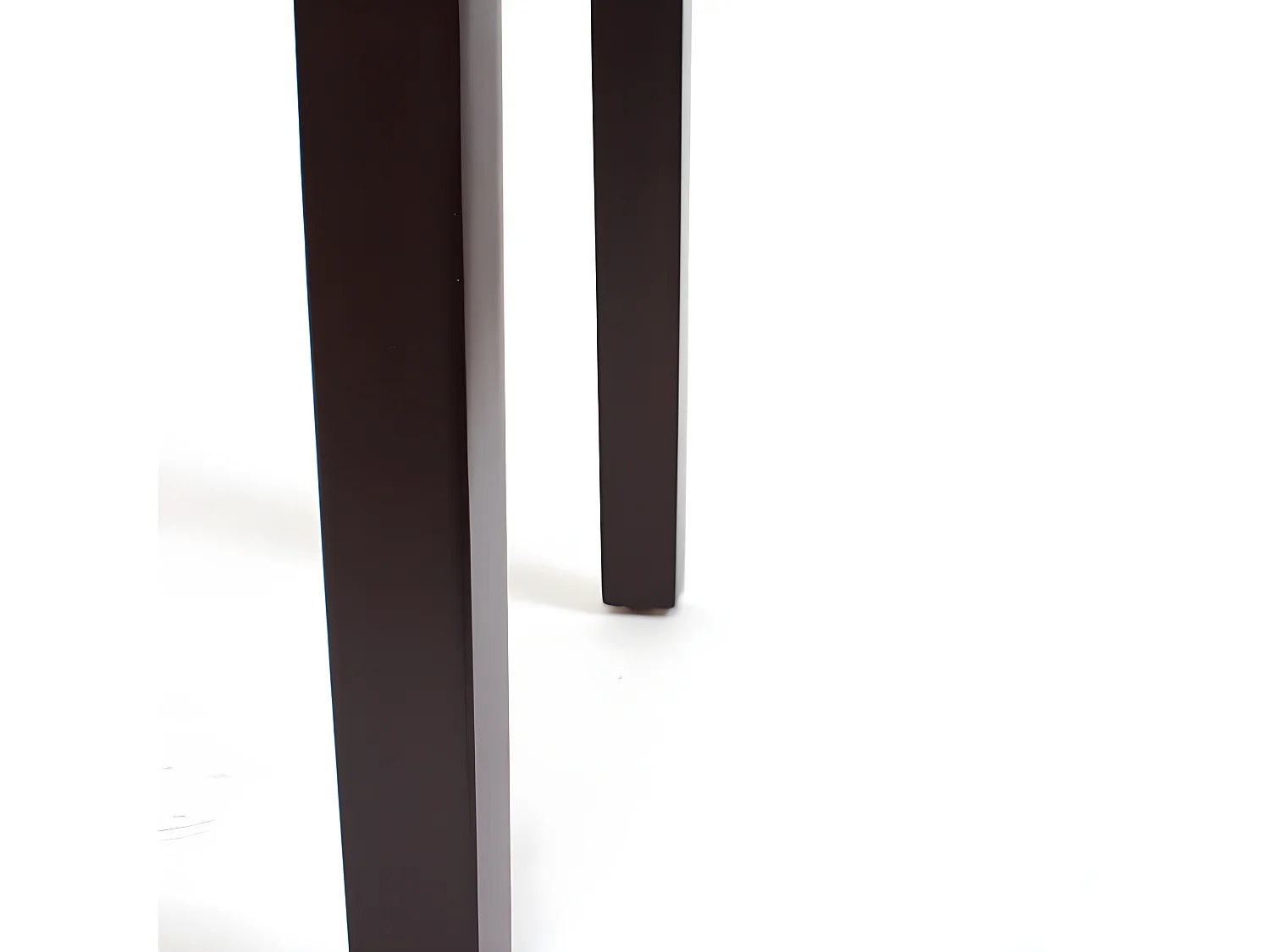 Set 2x sedie M37 soggiorno sala pranzo elegante lounge ecopelle liscia 50x46x99cm nero piedi scuri