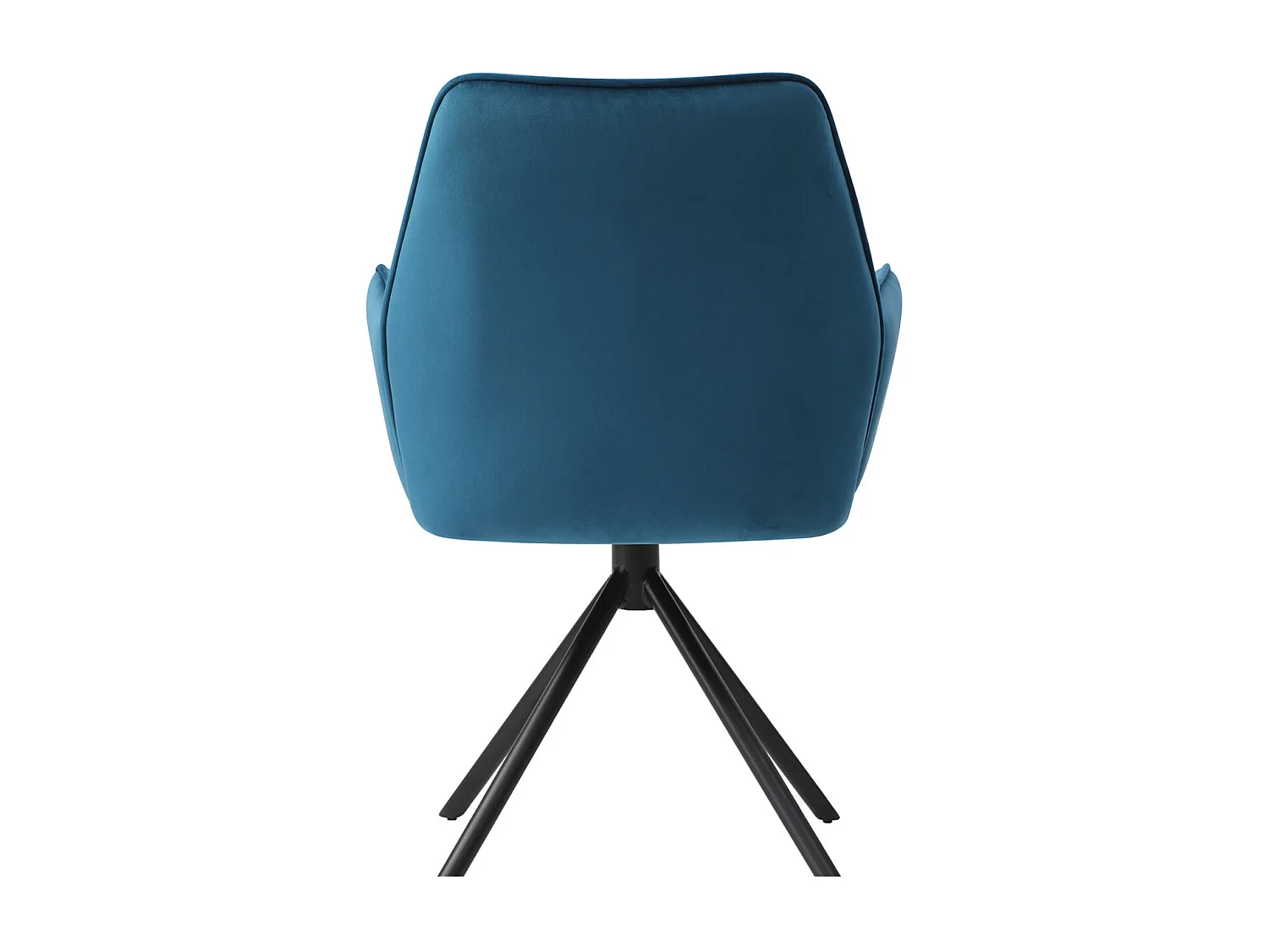 Eetkamerstoel MCW-G67,  turkooisblauw, poten zwart