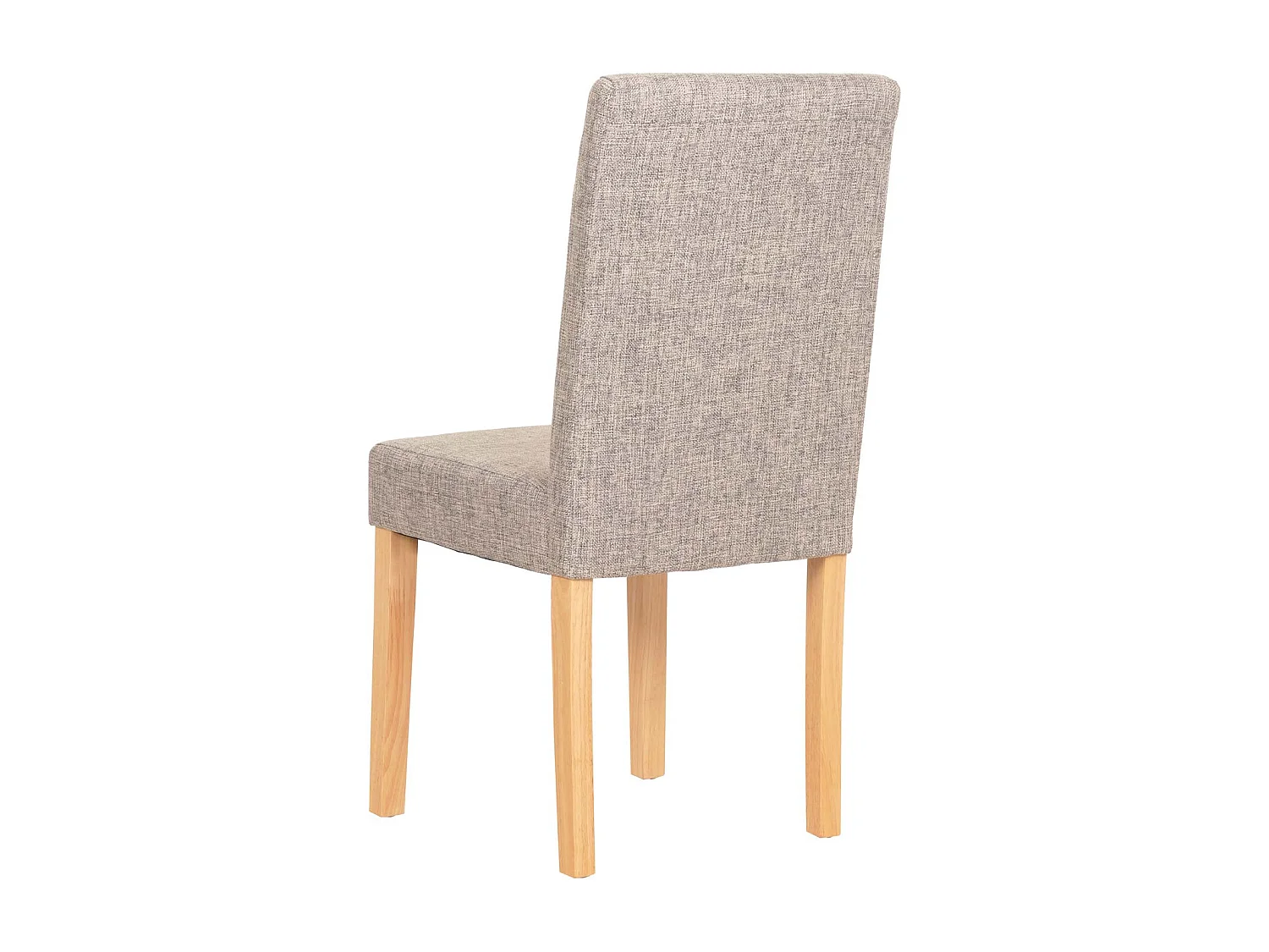 Chaise de salle à manger Littau (lot de 2),  tissu gris, pieds clairs