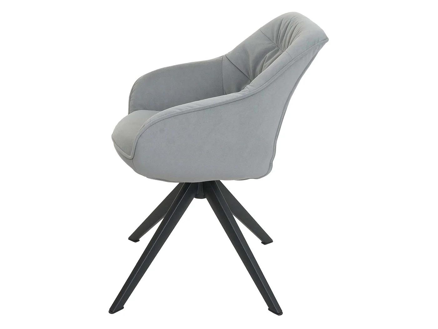 Krzesło do jadalni MCW-K28 (zestaw 6 sztuk),  tkanina/tekstylia jasnoszary