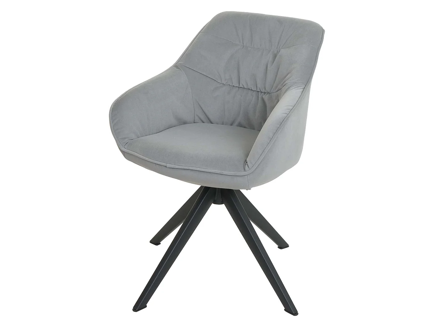 Krzesło do jadalni MCW-K28 (zestaw 6 sztuk),  tkanina/tekstylia jasnoszary