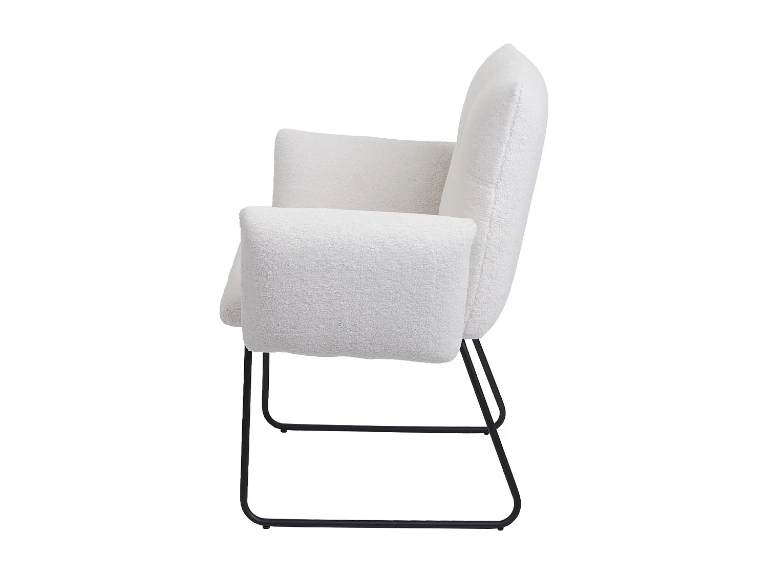 Chaise de salle à manger MCW-K34 (lot de 2),  blanc