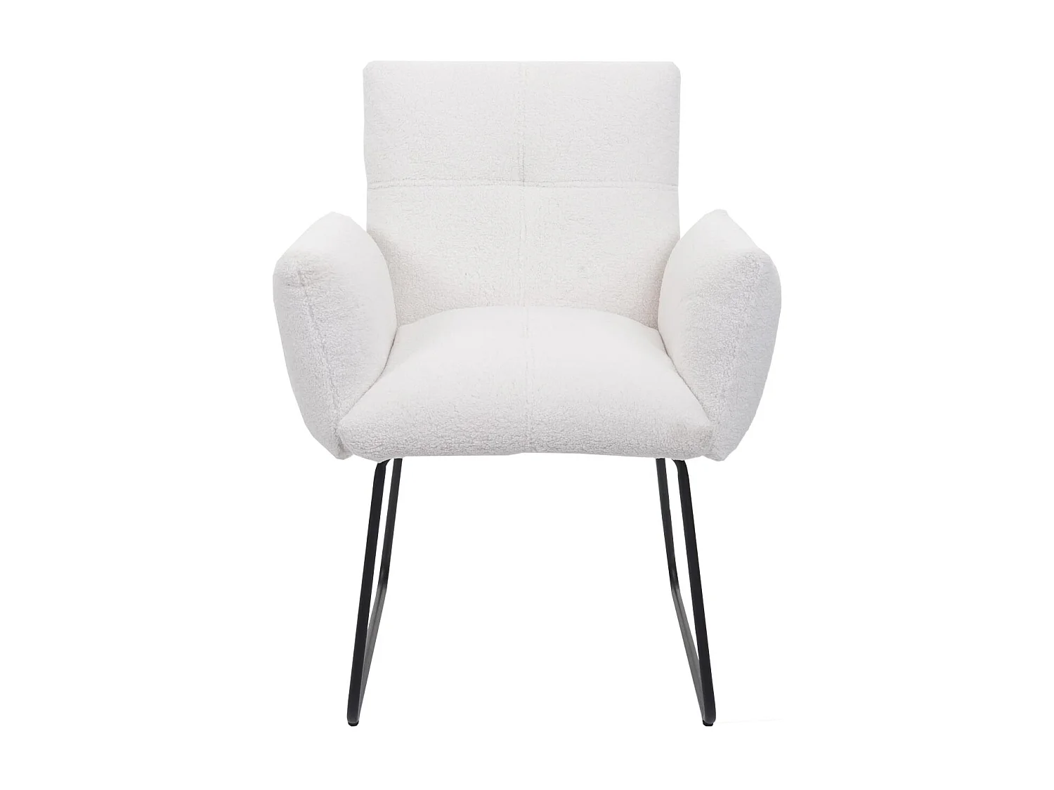 Chaise de salle à manger MCW-K34 (lot de 2),  blanc