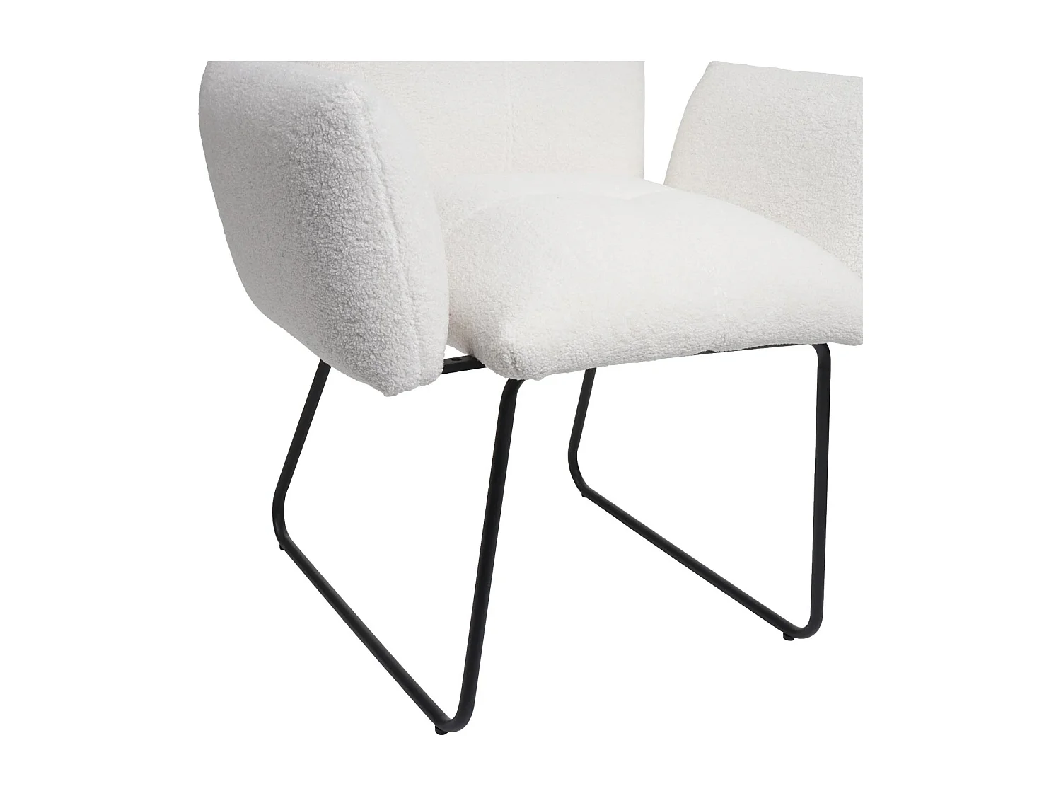 Chaise de salle à manger MCW-K34 (lot de 2),  blanc