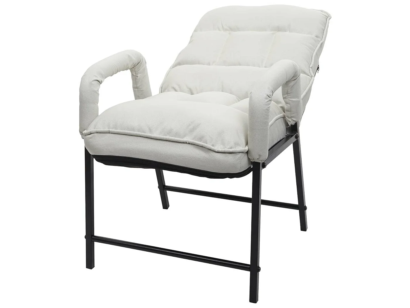 Eetkamerstoel MCW-K40,  stof/textiel crème-beige