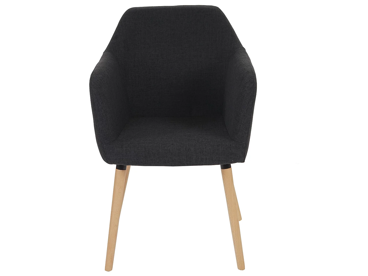 Chaise de salle à manger Vaasa T381 (lot de 6),  tissu, gris foncé