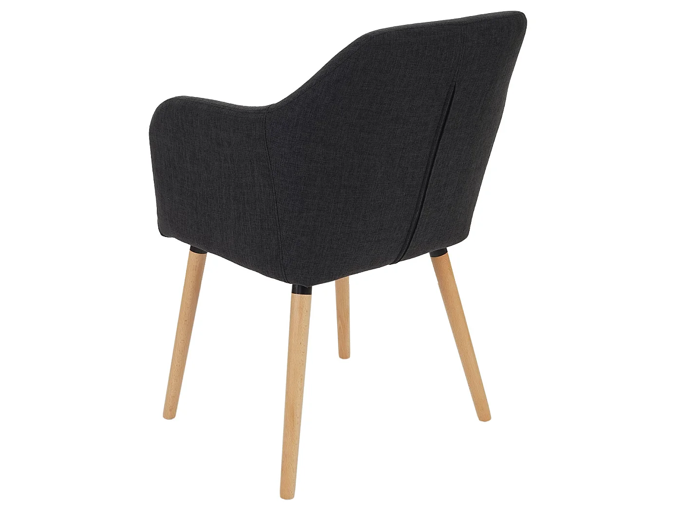 Chaise de salle à manger Vaasa T381 (lot de 6),  tissu, gris foncé