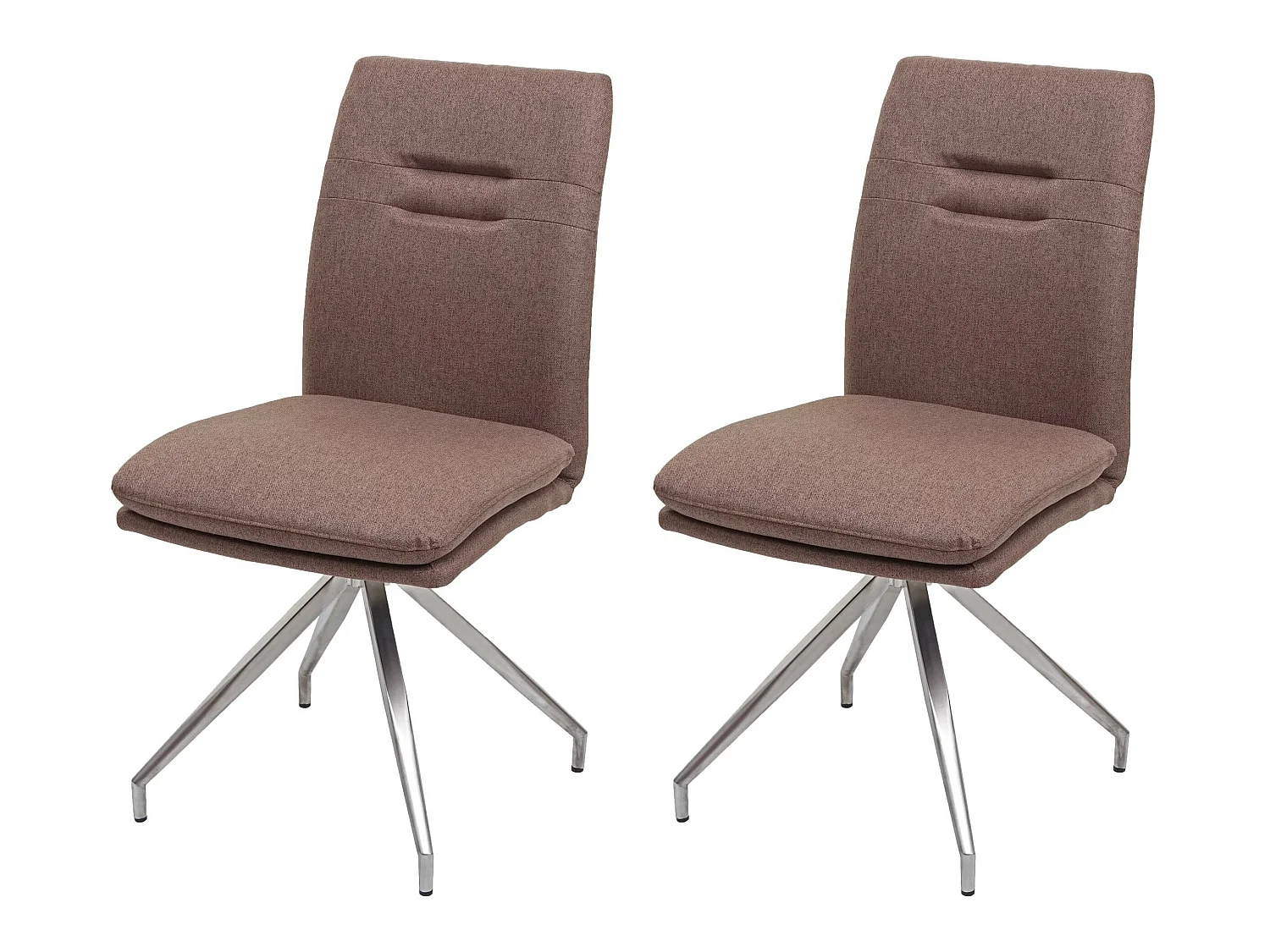 Chaise de salle à manger MCW-H70 (lot de 2),  brun