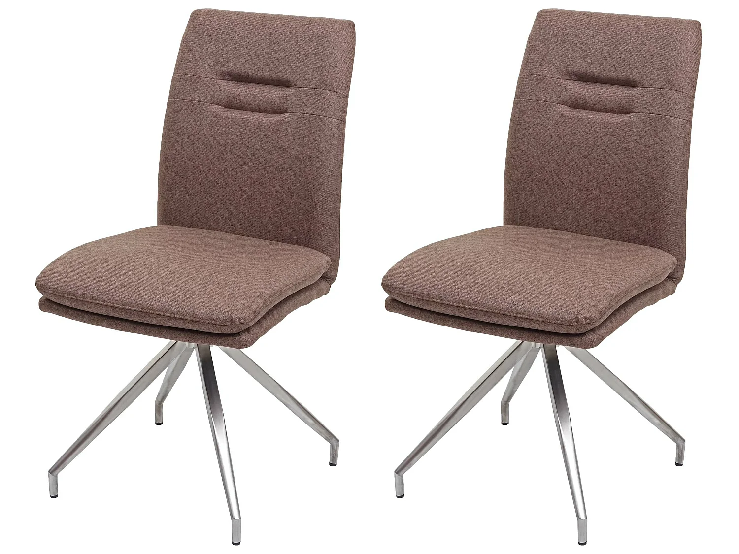 Eetkamerstoel MCW-H70 (set van 2),  bruin