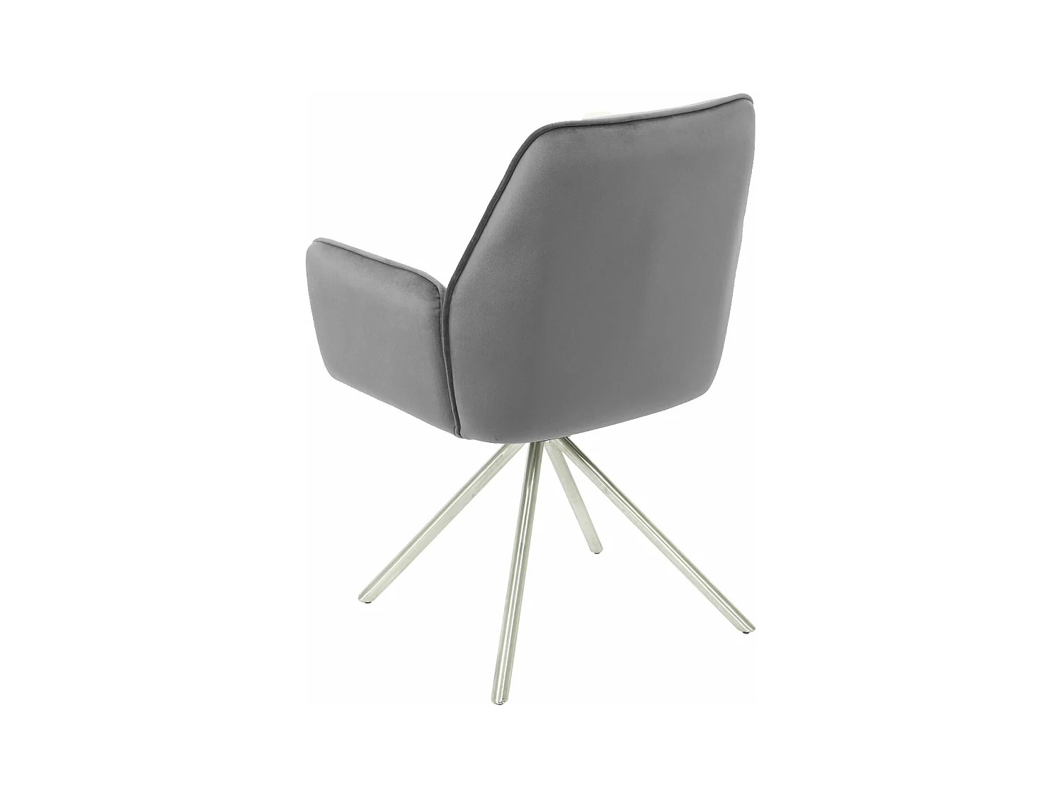 Eetkamerstoel MCW-G67,  donkergrijs, roestvrij staal