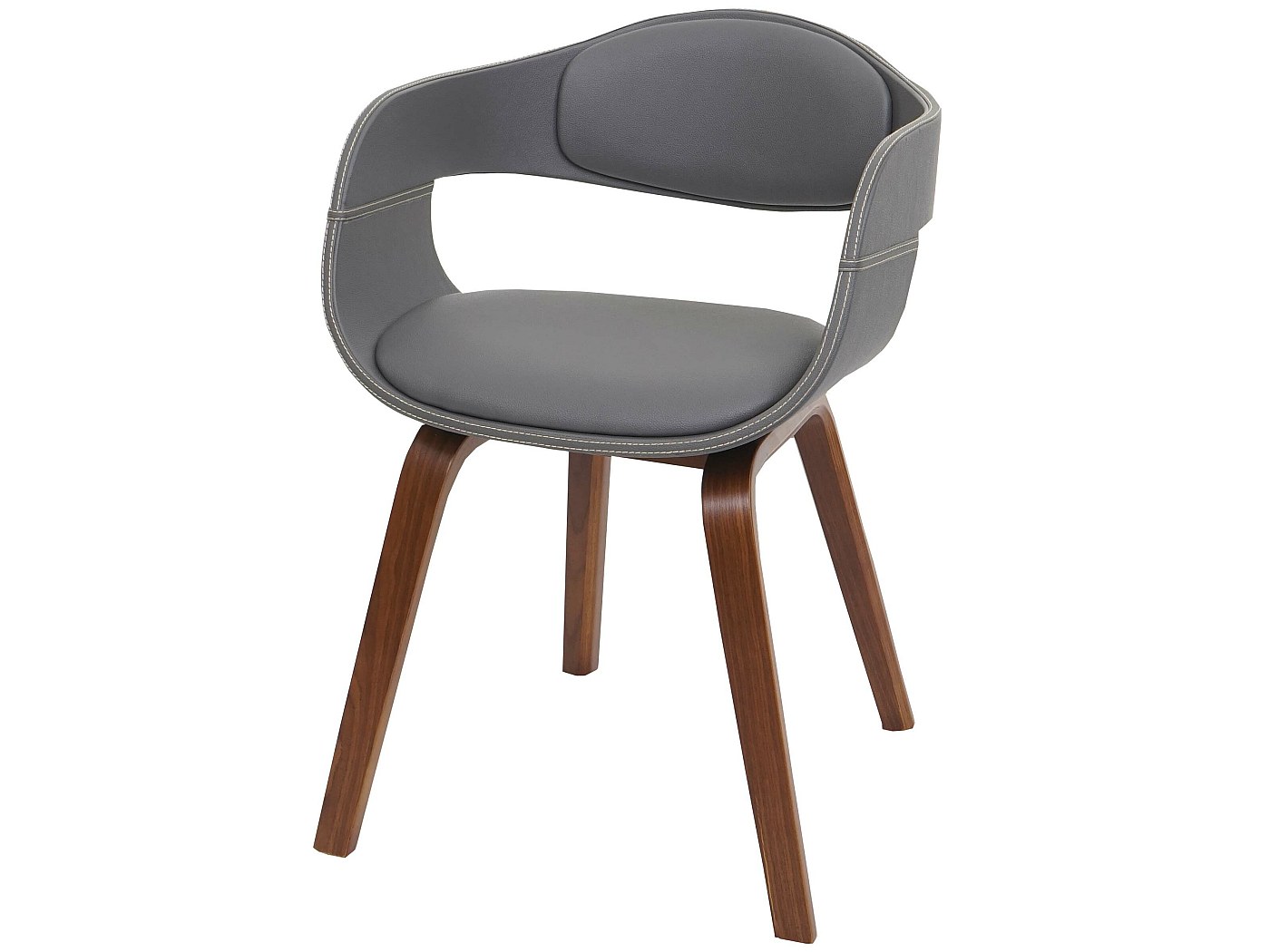 Chaise de salle à manger MCW-G55 (lot de 6), gris foncé