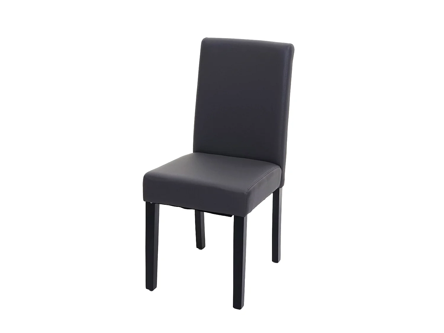 Chaise de salle à manger Littau,  gris mat, pieds foncés