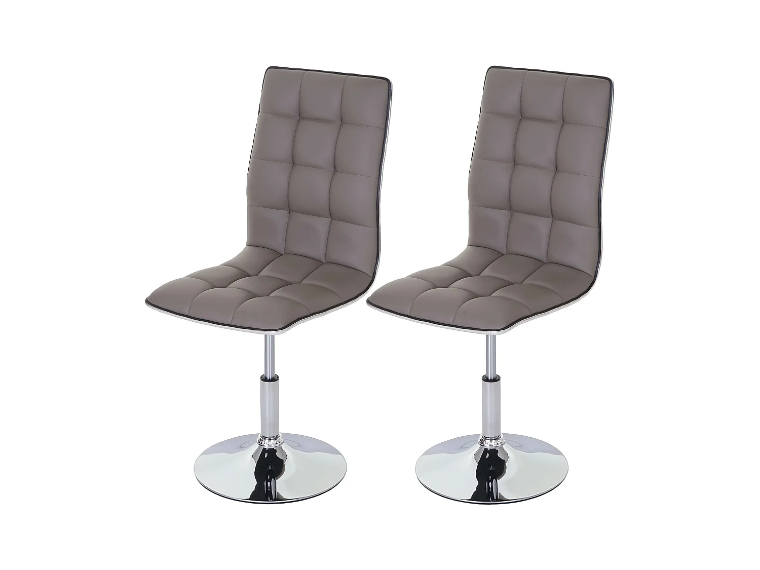 Krzesło do jadalni MCW-C41 (zestaw 2 szt.),  szaro-beżowe