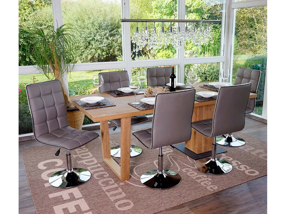 Chaise de salle à manger MCW-C41 (lot de 2),  taupe