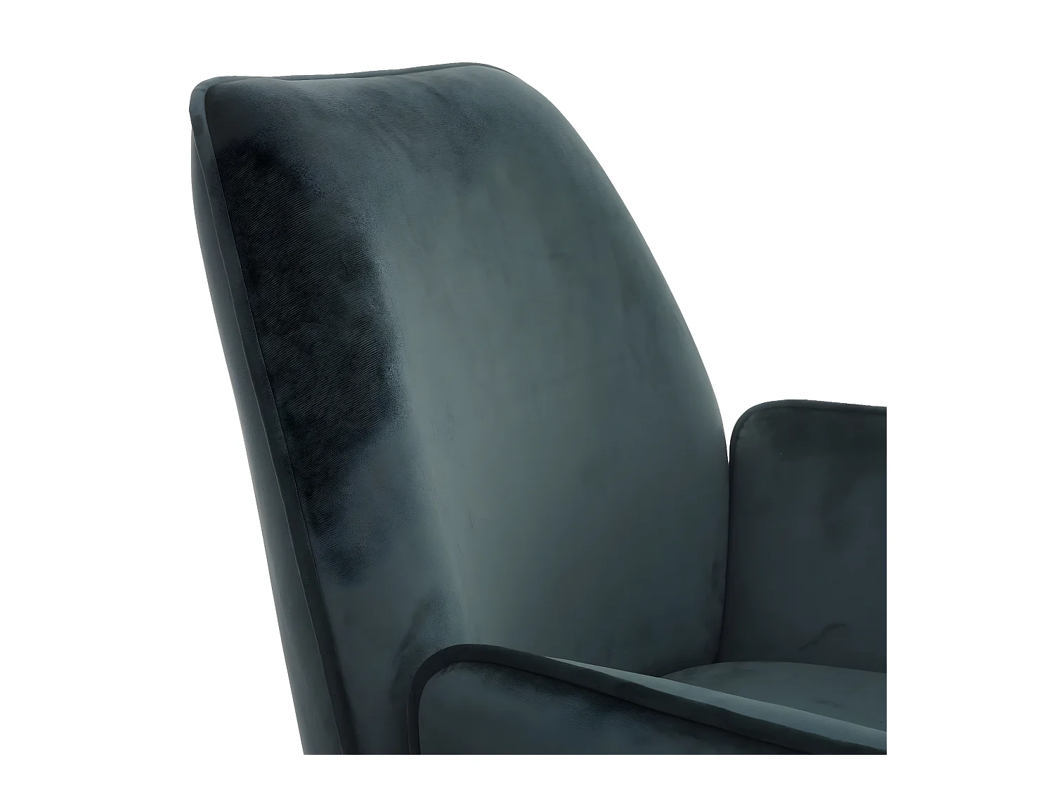 Eetkamerstoel MCW-G67 (set van 6),  groen, zwarte poten