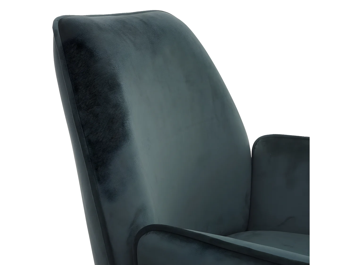 Cadeira de jantar MCW-G67 (conjunto de 6),  verde, pernas pretas