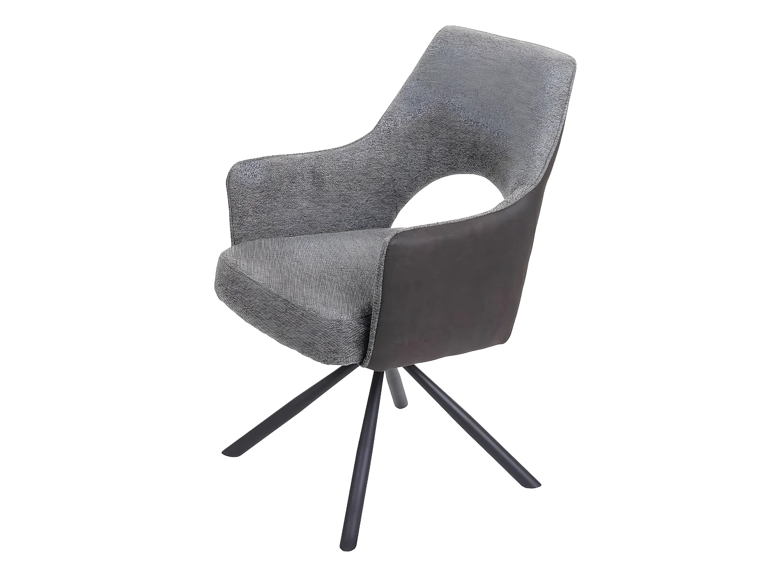 Chaise de salle à manger MCW-K30 (lot de 6),  gris-gris foncé