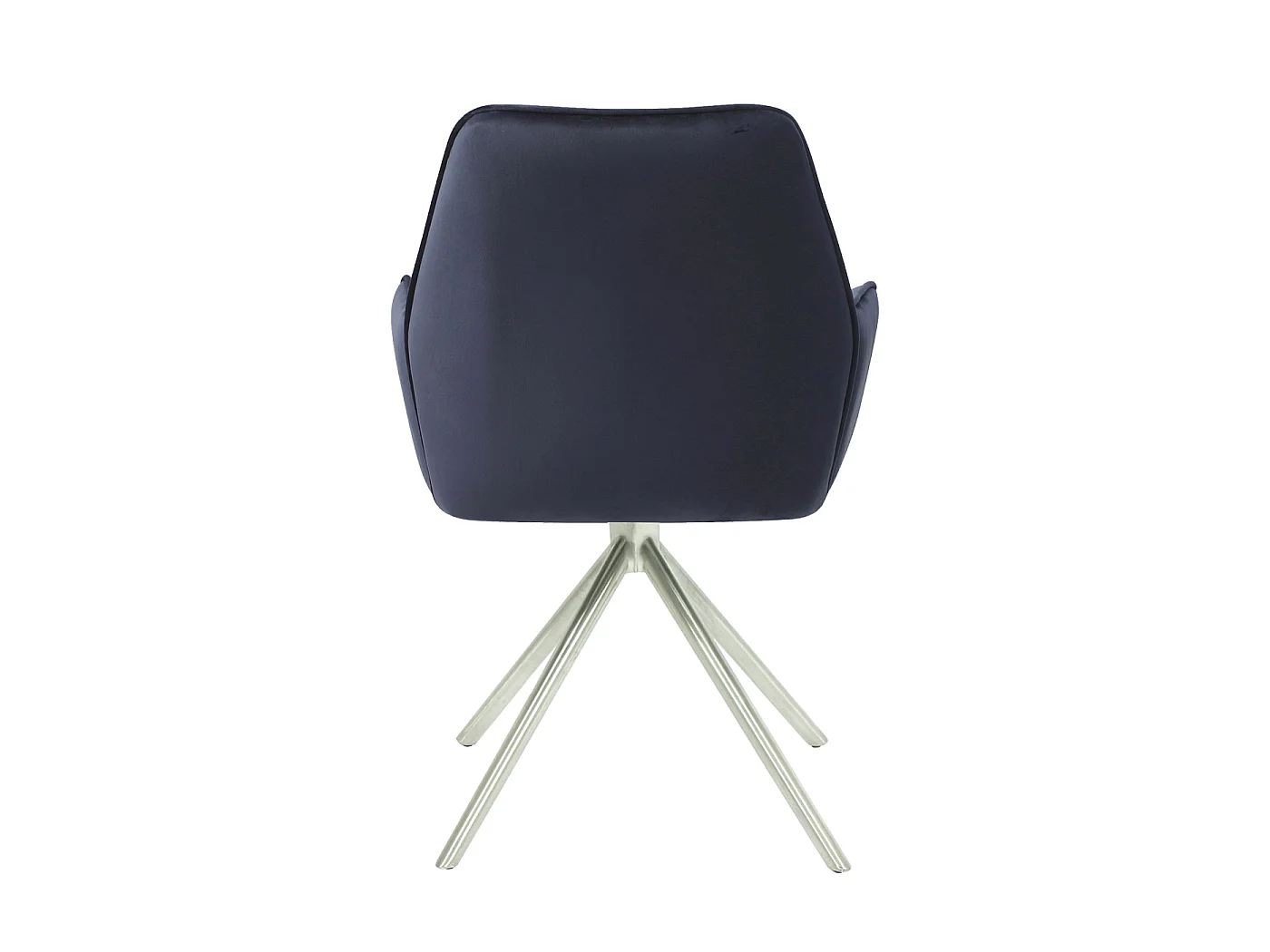 Chaise de salle à manger MCW-G67 (lot de 6),  anthracite-bleu, inox