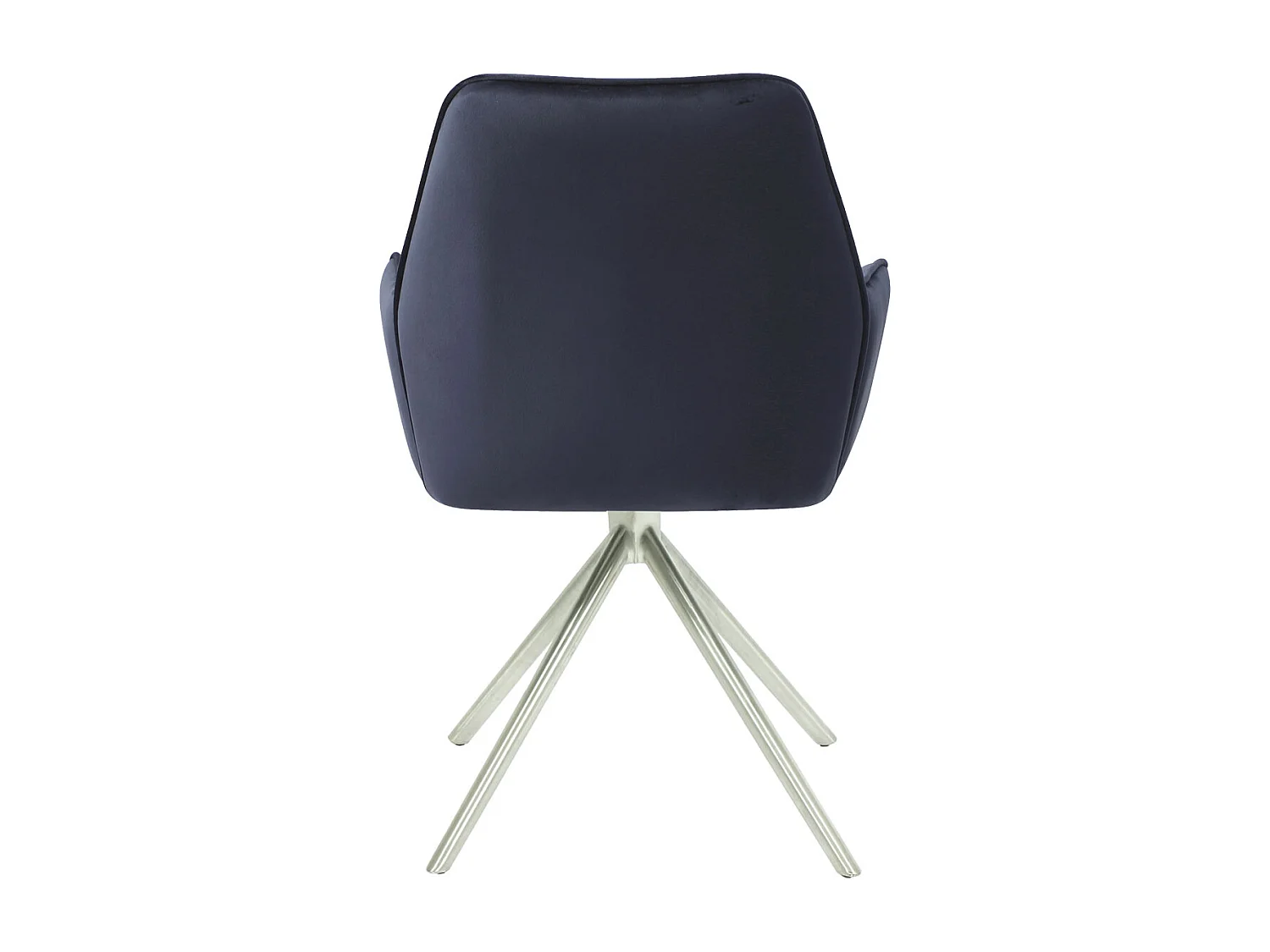 Chaise de salle à manger MCW-G67 (lot de 6),  anthracite-bleu, inox