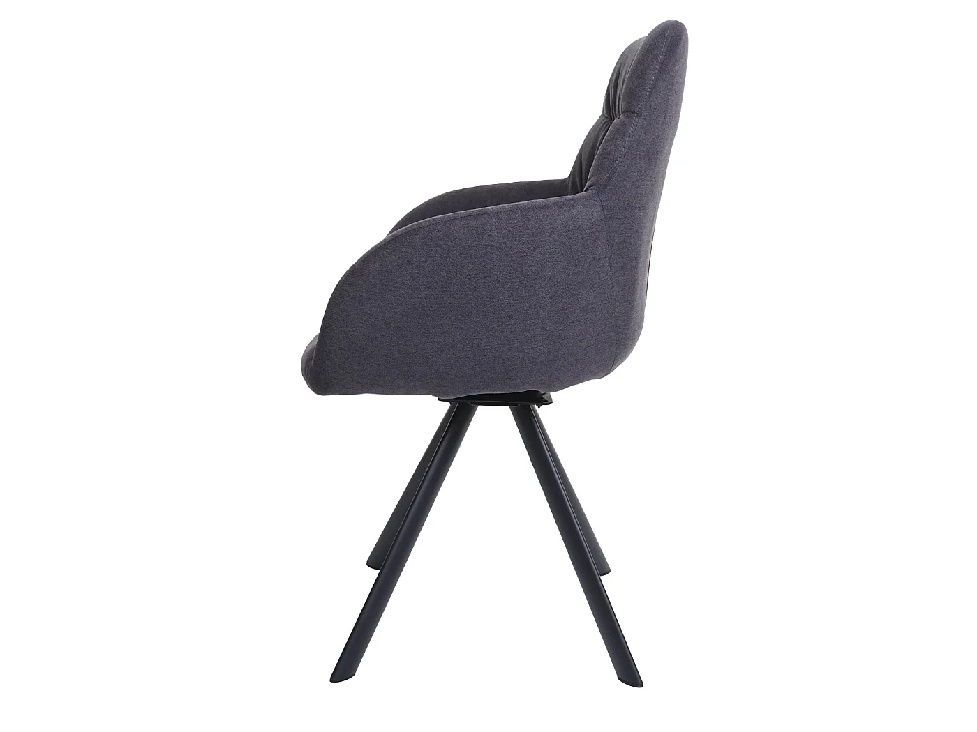 Chaise de salle à manger MCW-J69 (lot de 6),  anthracite