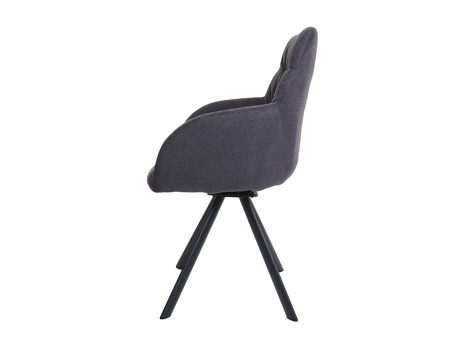 Chaise de salle à manger MCW-J69 (lot de 6),  anthracite