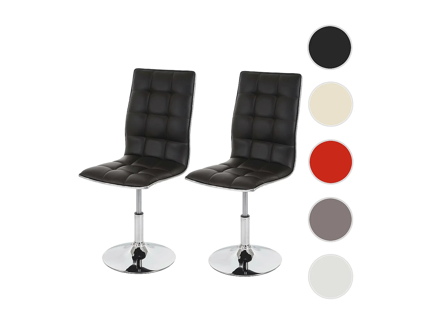 Silla de comedor MCW-C41 (juego de 2),  marrón
