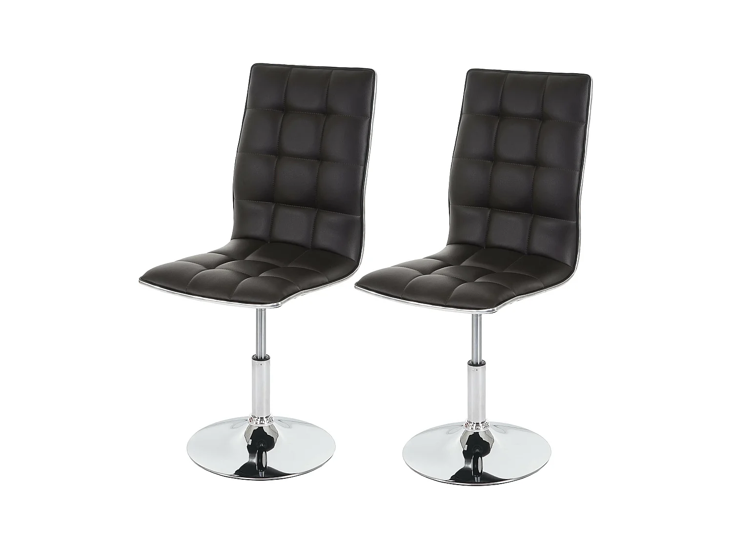 Chaise de salle à manger MCW-C41 (lot de 2),  marron