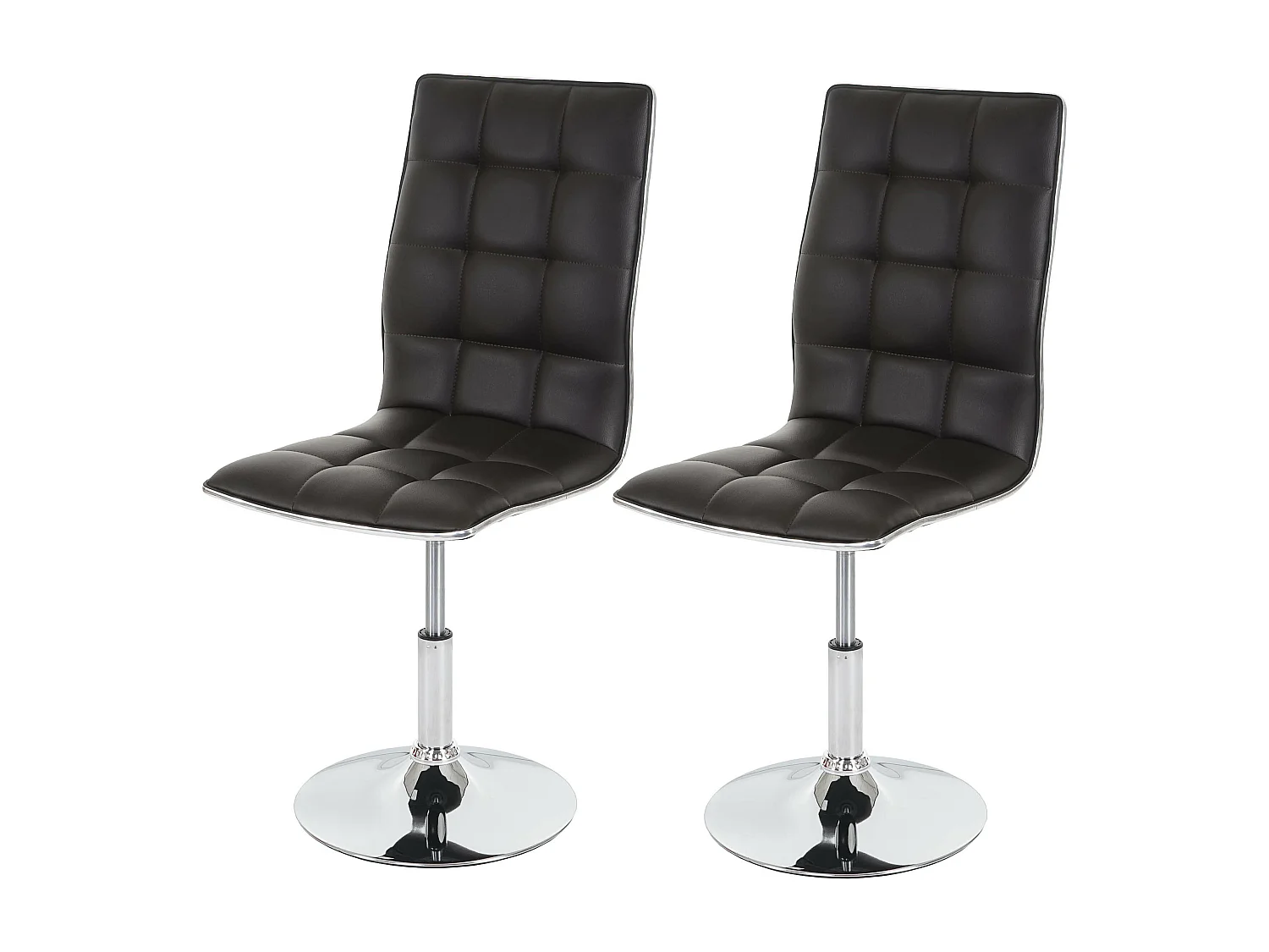 Cadeira de sala de jantar MCW-C41 (conjunto de 2),  castanho