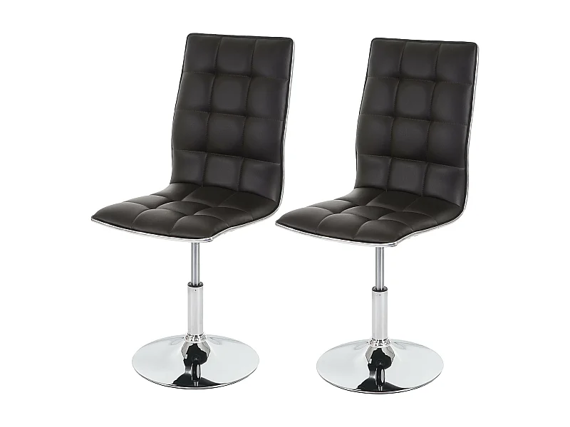 Esszimmerstuhl MCW-C41 (2er-Set), Braun