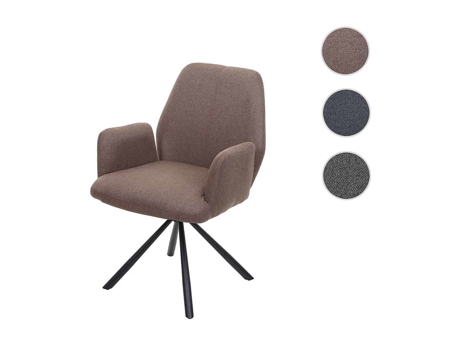 Chaise de salle à manger MCW-H71,  brun