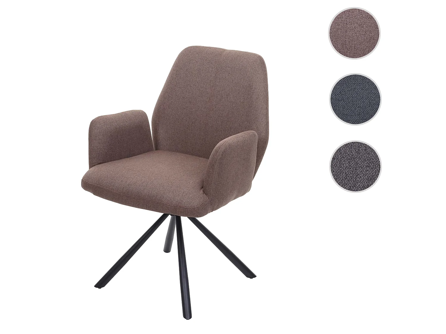 Chaise de salle à manger MCW-H71,  brun