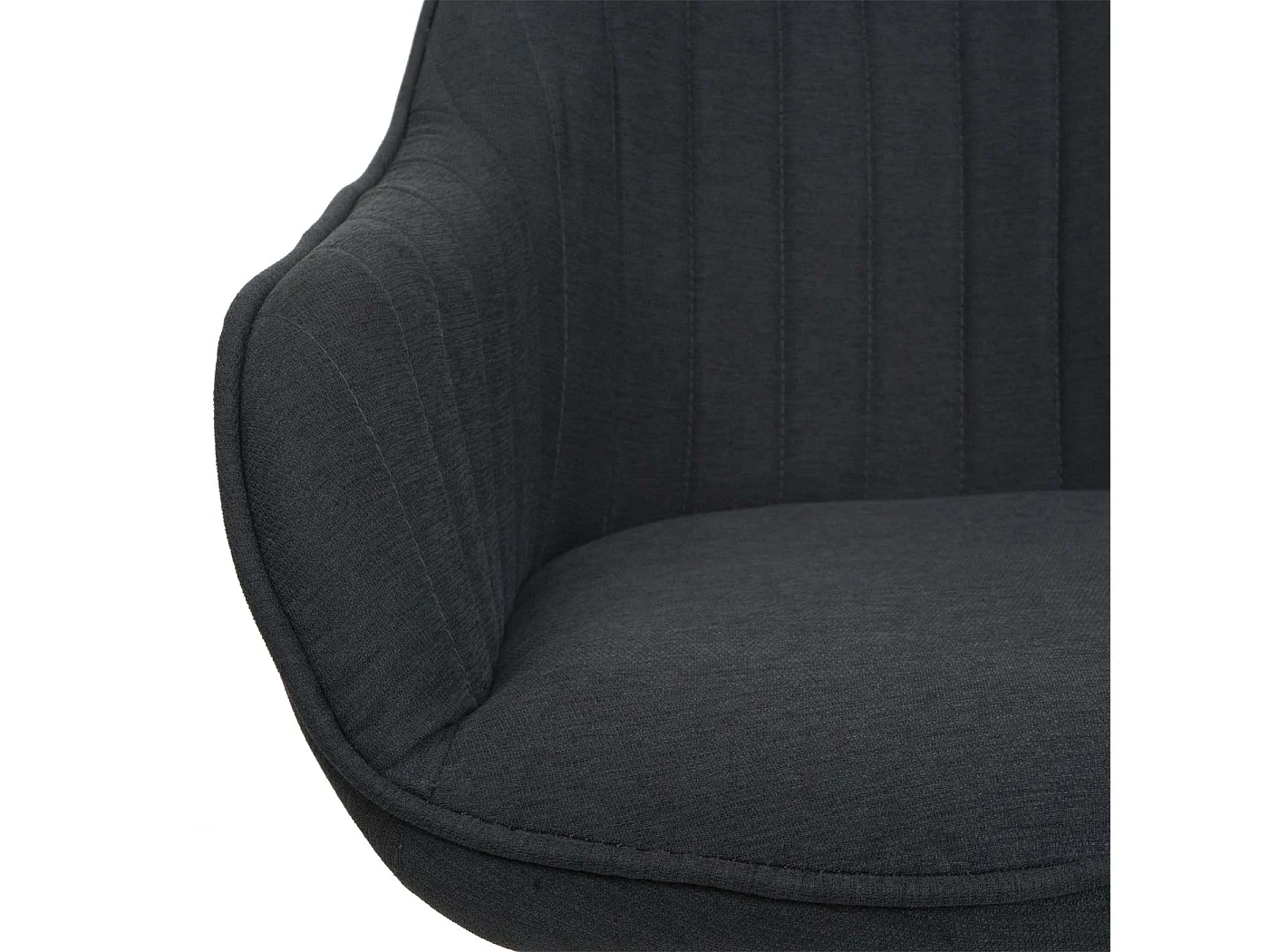 Chaise de salle à manger MCW-K27 (lot de 6),  gris foncé