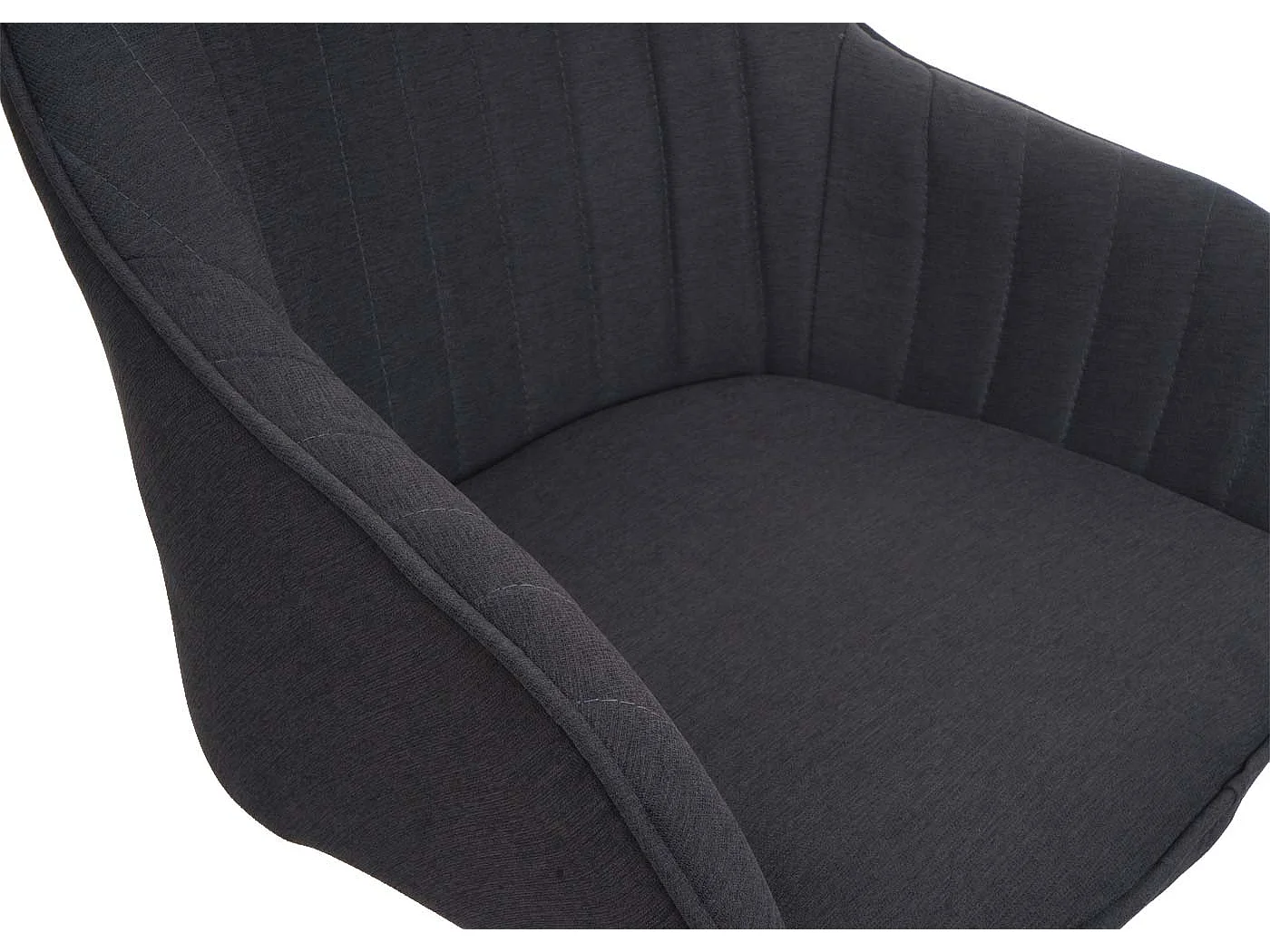 Chaise de salle à manger MCW-K27 (lot de 6),  gris foncé