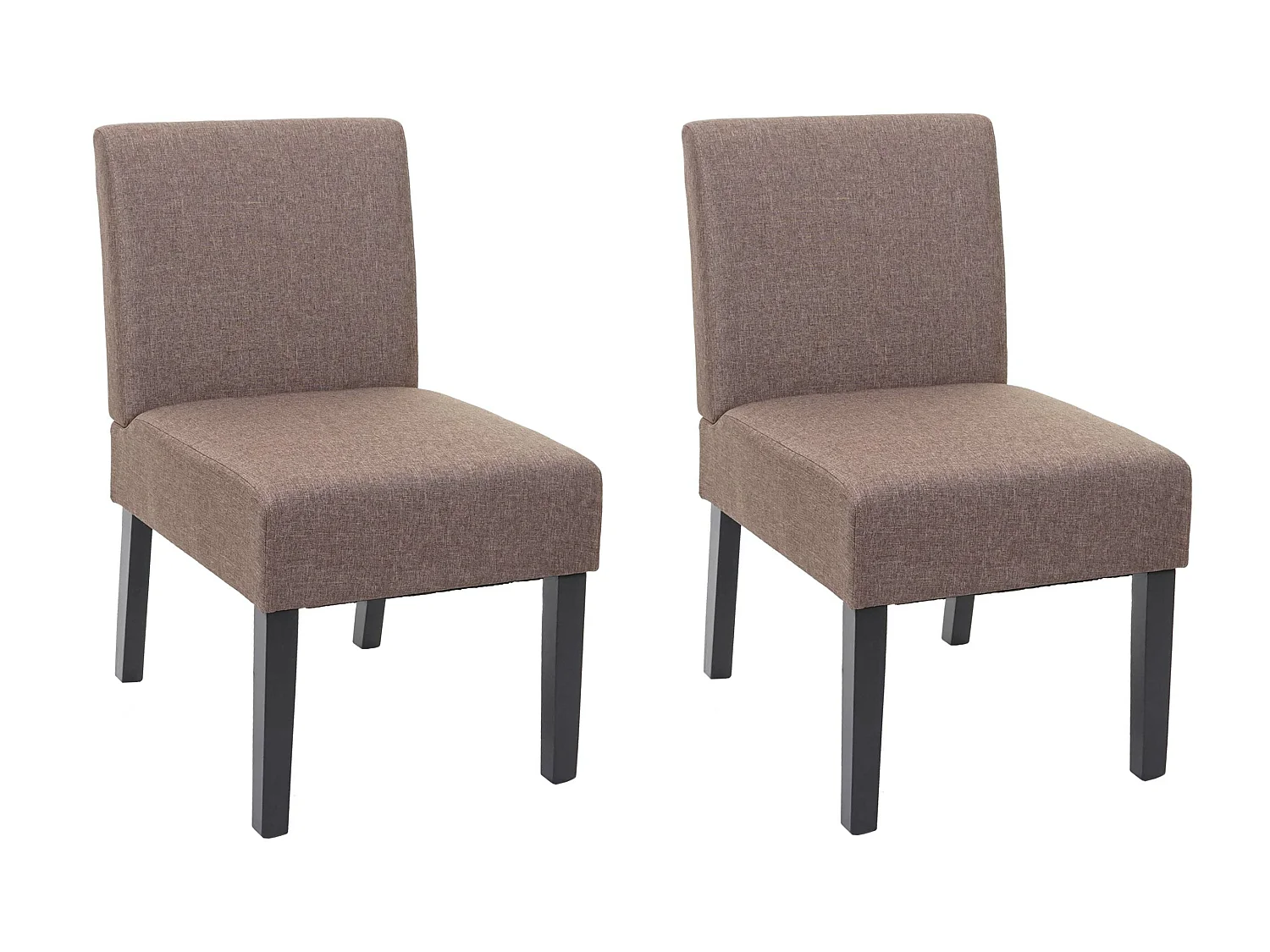Chaise de salle à manger MCW-F61 (lot de 2),  marron