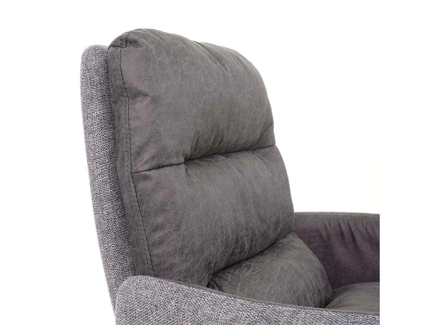 Eetkamerstoel MCW-G66,  lichtgrijs-grijs, met armleuning