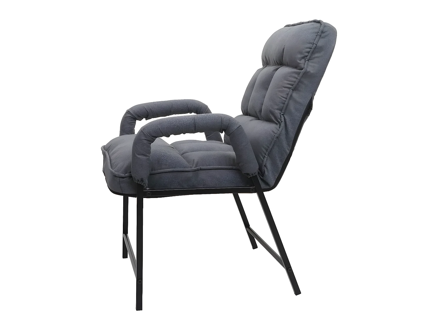 Chaise de salle à manger MCW-K40,  tissu/textile gris foncé