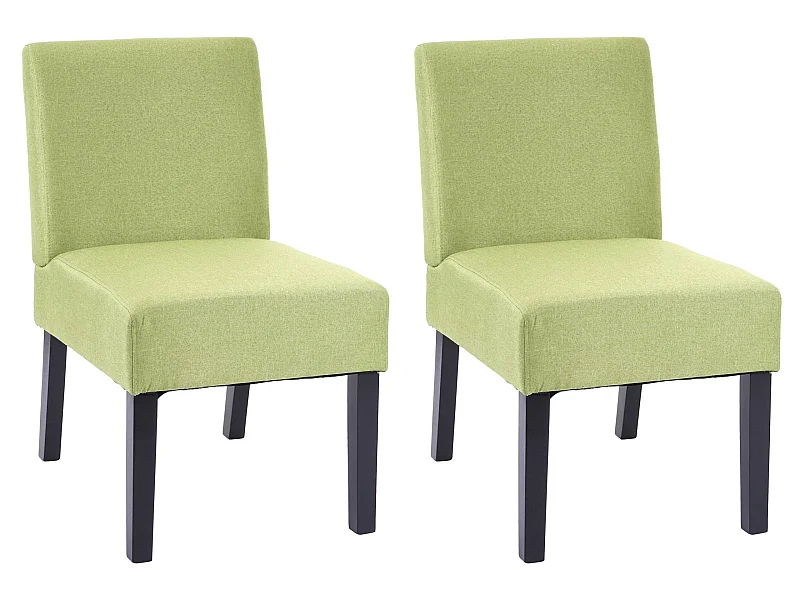 Krzesło do jadalni MCW-F61 (zestaw 2 sztuk),  Zielony