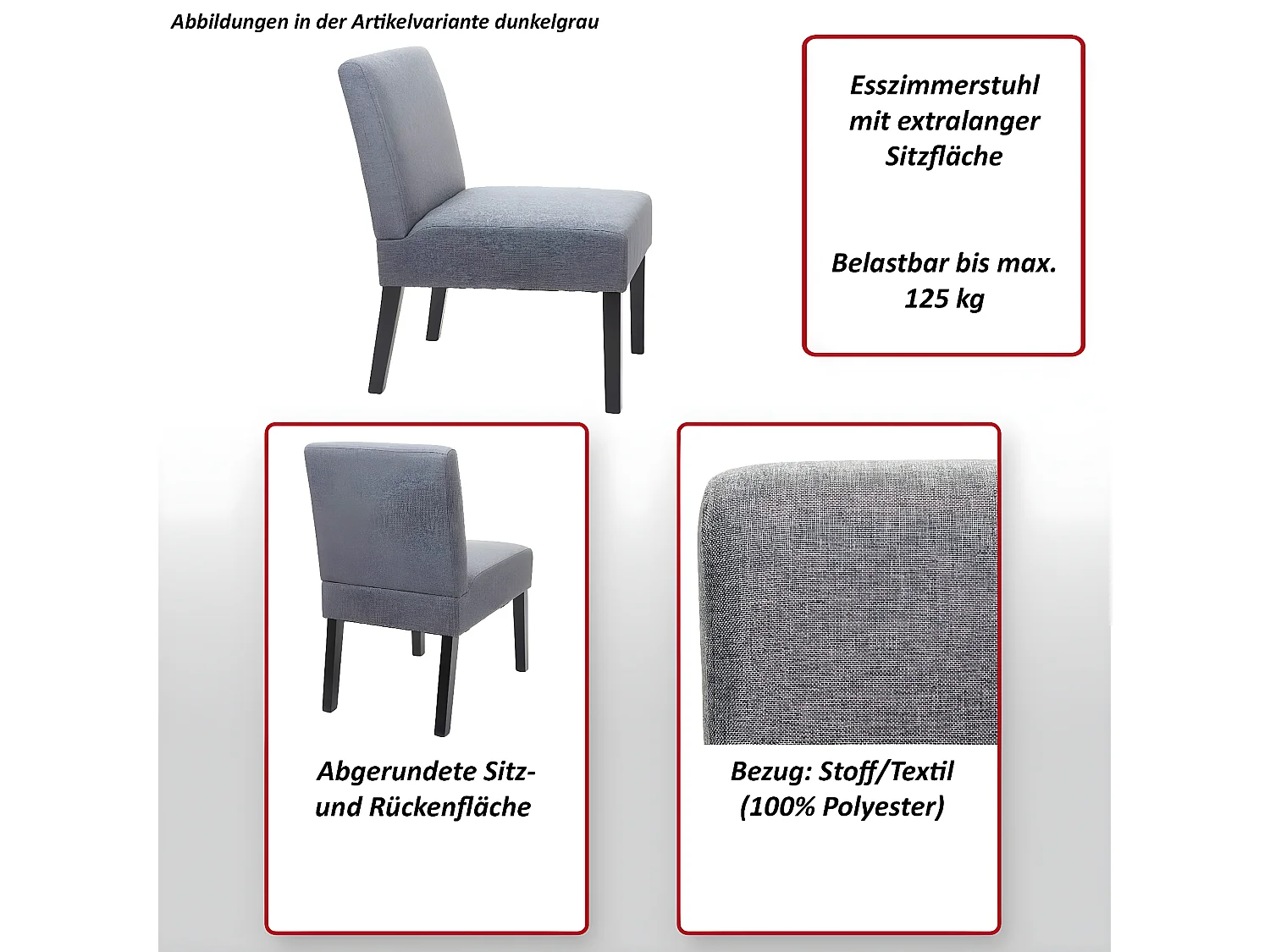 Eetkamerstoel MCW-F61 (set van 2),  groen