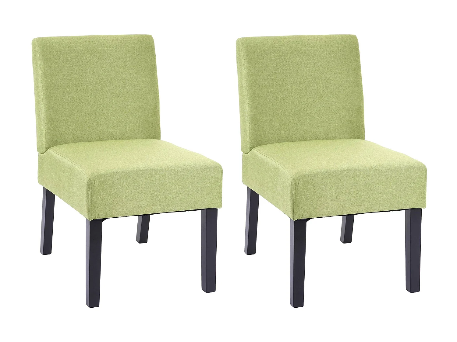 Chaise de salle à manger MCW-F61 (lot de 2),  vert