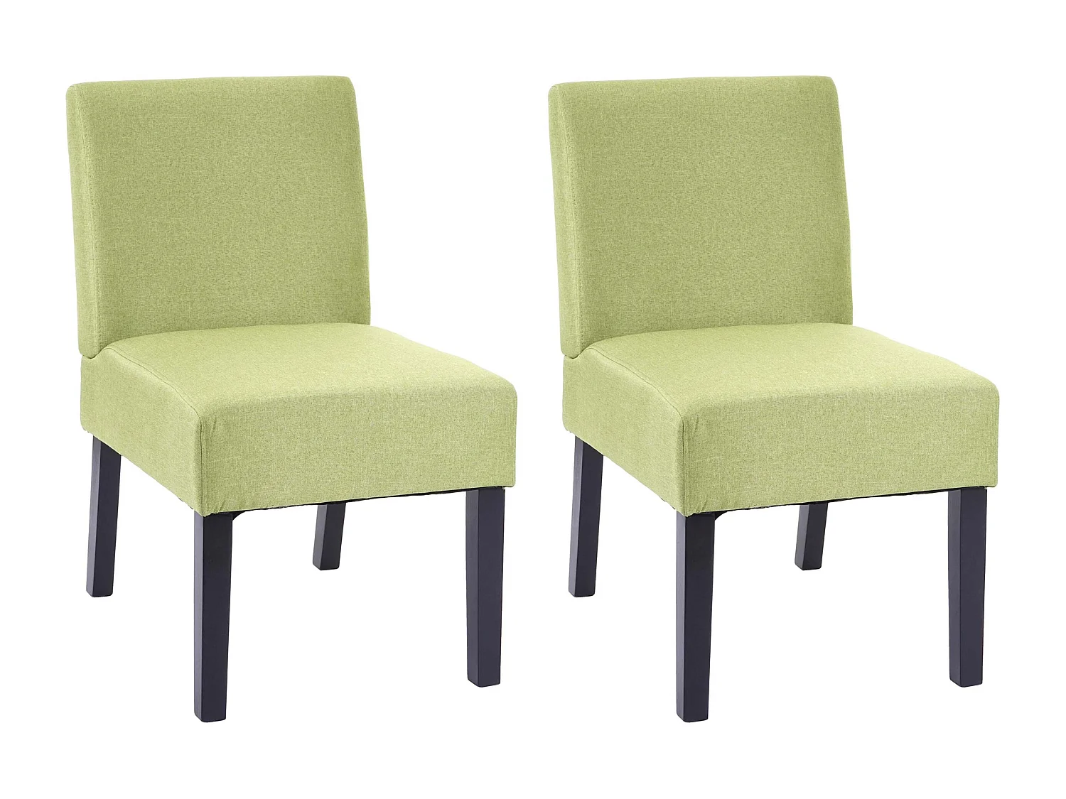 Chaise de salle à manger MCW-F61 (lot de 2),  vert