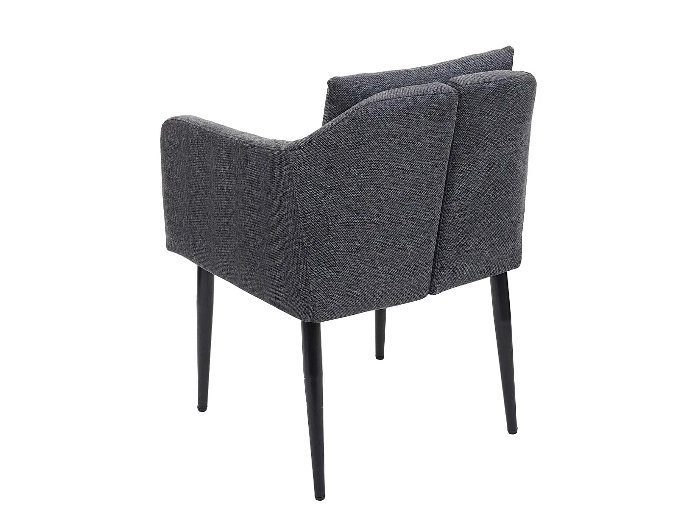 Set 6x poltrone sedie pranzo soggiorno Lounge MCW-H93 ~ tessuto grigio scuro